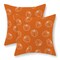 2 Pieces Fall Pillow Covers 20x20 Inch ,Burnt Orange White Pumpkin Throw Pillows Case,Autumn Outdoor Decorative Square Linen Farmhouse Harvest Decor Cushion Covers for Home Sofa Bed Couch